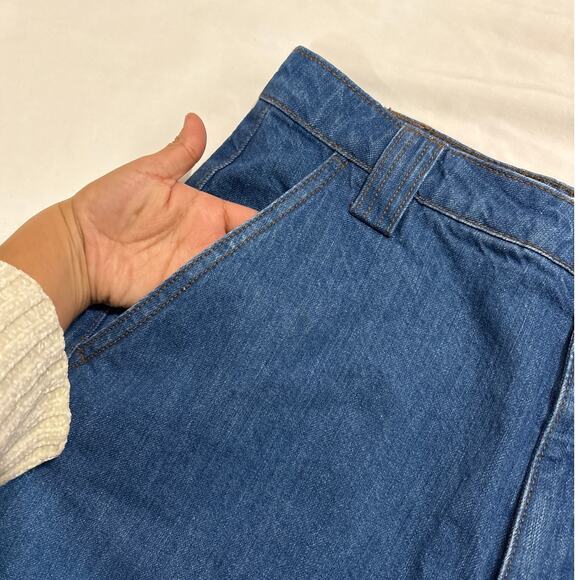 NWT Alex Mill Womens 30 Blue Houston Pants Mom Jeans Indigo Denim Solid Basic - Picture 4 of 11